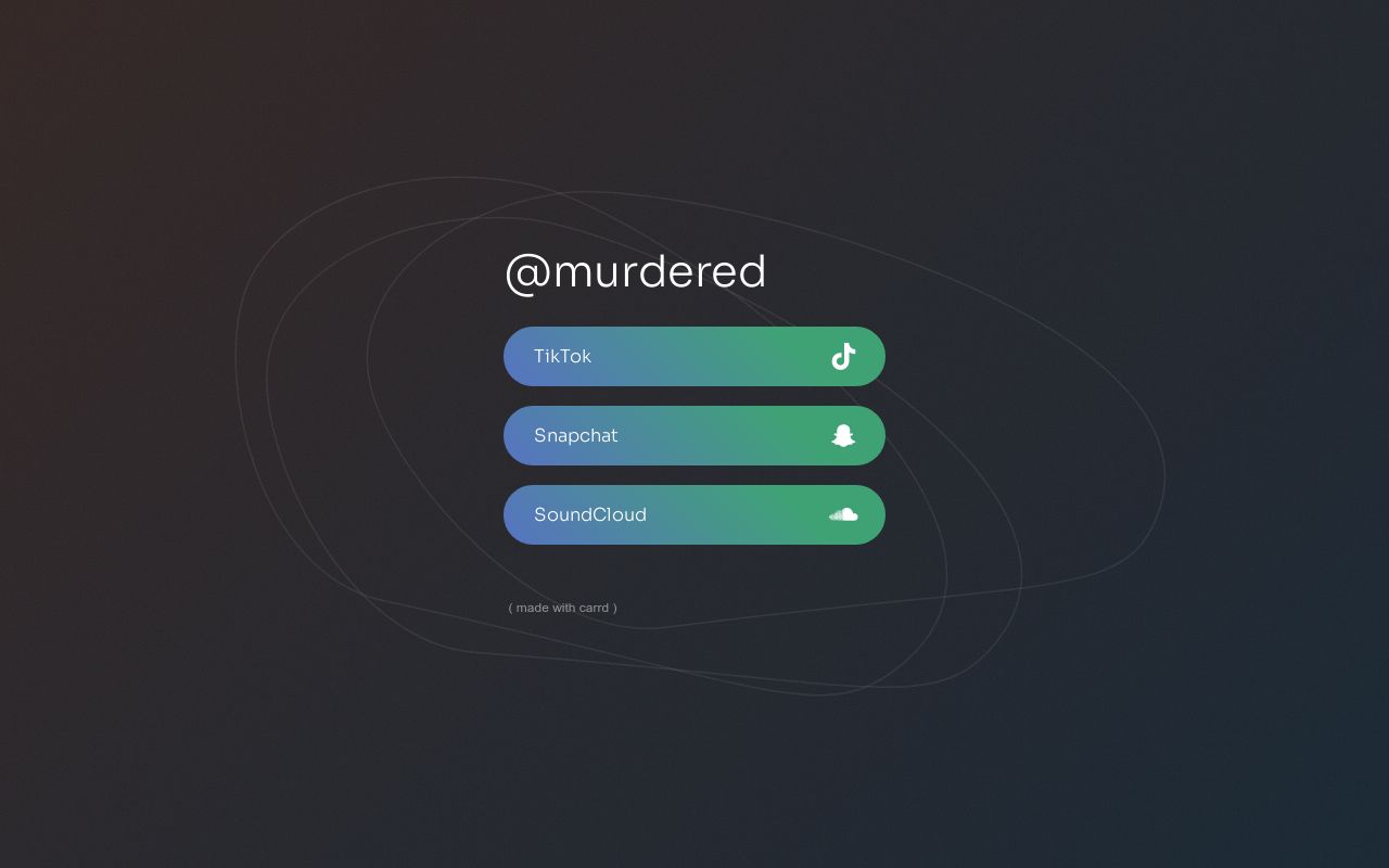 Carrd profile picture for @murdered